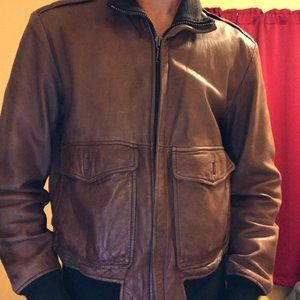Banana Republic Leather Bomber